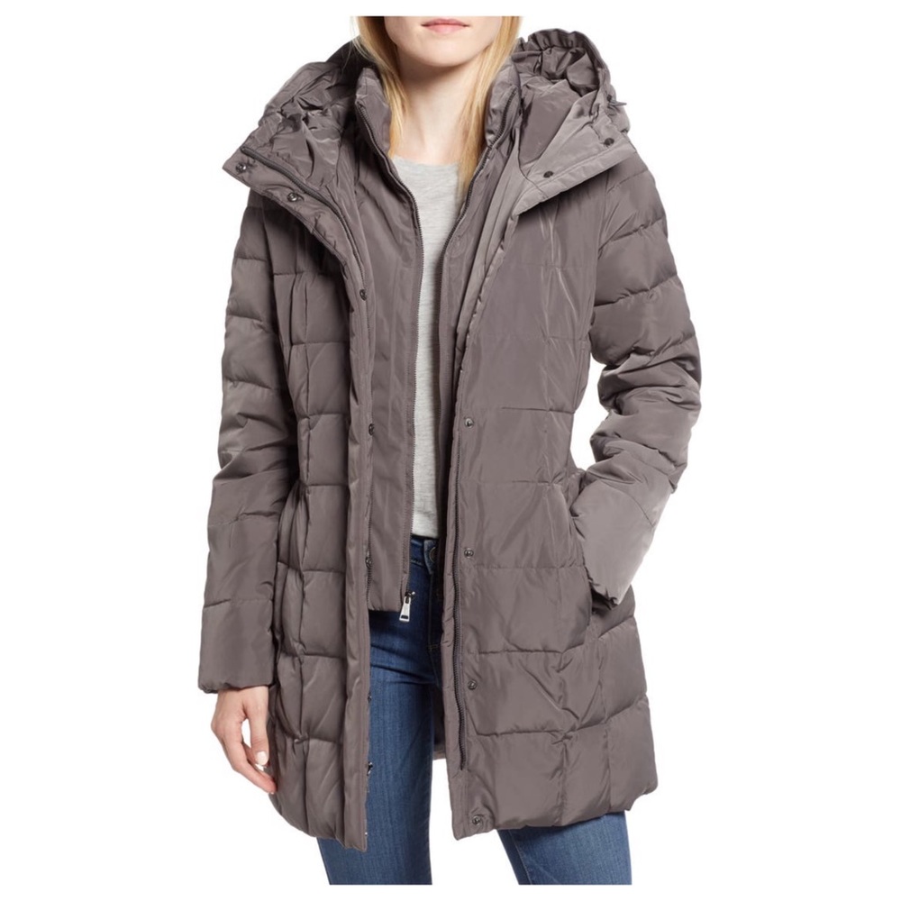 Cole Haan Hooded Down & Feather Jacket
